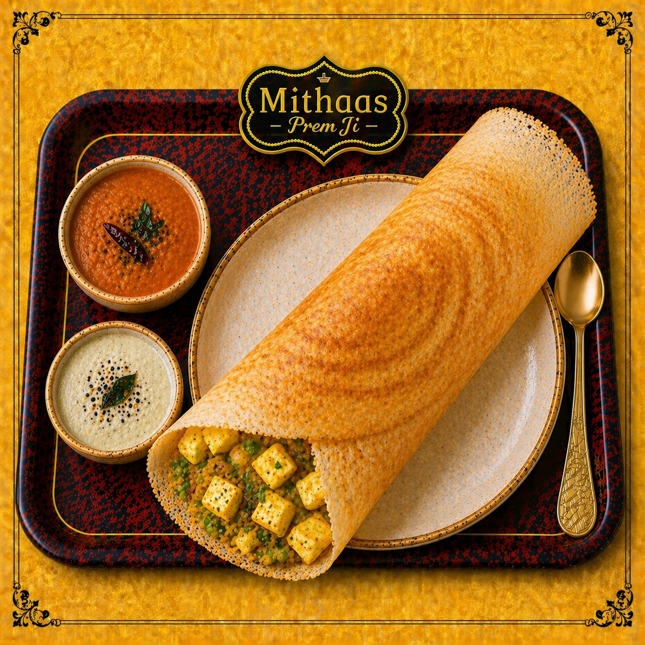 Paneer Masala Dosa